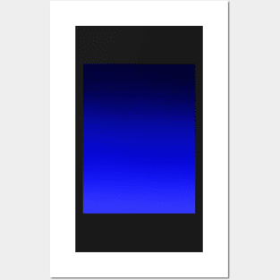 Midnight Blue ombré Posters and Art